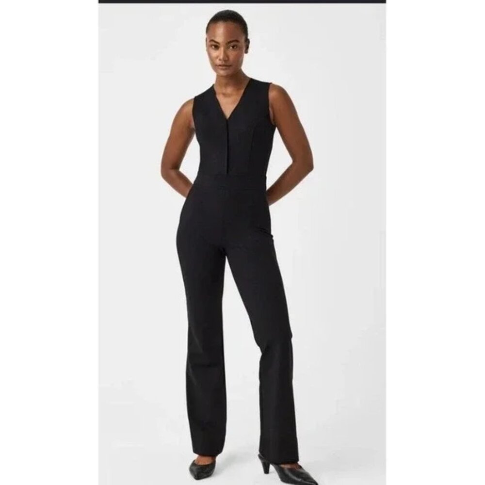 SPANX Classic Black V-Neck Jumpsuit